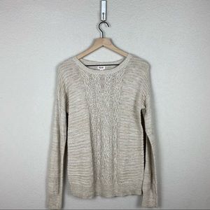 Mossimo NWT Beige Cable Knit Sweater